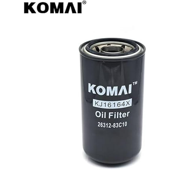 26312-83C10 C-2811 Compatible with Excavator Hyundai R300-9 Oil Filter XKBH-01965 P502444 2631283C10