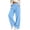 G19 Blue, variant on LUGOGNE Girls Corduroy Pants with Pockets - Elastic Waist Straight Leg Casual Sweatpants Kids Clothing Blue,Size 14