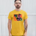 thumbnail image 3 of Tee Hunt Colorful Pitbull T-Shirt Andy Maxx Dog Lover Pet Owner Adopt Men's Tee, Yellow, 5X-Large, 3 of 5