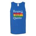 thumbnail image 2 of Wild Bobby Respect Our Queens Black Pride Mens Graphic Tank Top, Royal, Small, 2 of 5