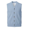 thumbnail image 3 of Gilet en Tricot Classique avec Boutons devant pour Usage Quotidien Décontracté et Professionnel - Gilet en Tricot Sans Manches Élégant pour Garde-Robe Homme, 3 of 7