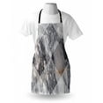 thumbnail image 4 of Abstract Apron, Geometric Diamond Shaped Grunge Granite Rock Facet Forms Ceramic Abstract Print, Unisex Kitchen Bib with Adjustable Neck for Cooking Gardening, Adult Size, Pale Grey, by Ambesonne, 4 of 4