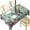 White-176, variant on Outdoor Waterproof Tablecloth with Umbrella Hole and Zipper, Pioneer Colorful Floral Rectangle Reusable Durable Decor Table Cover for Party Picnic Patio 60×102 Inch