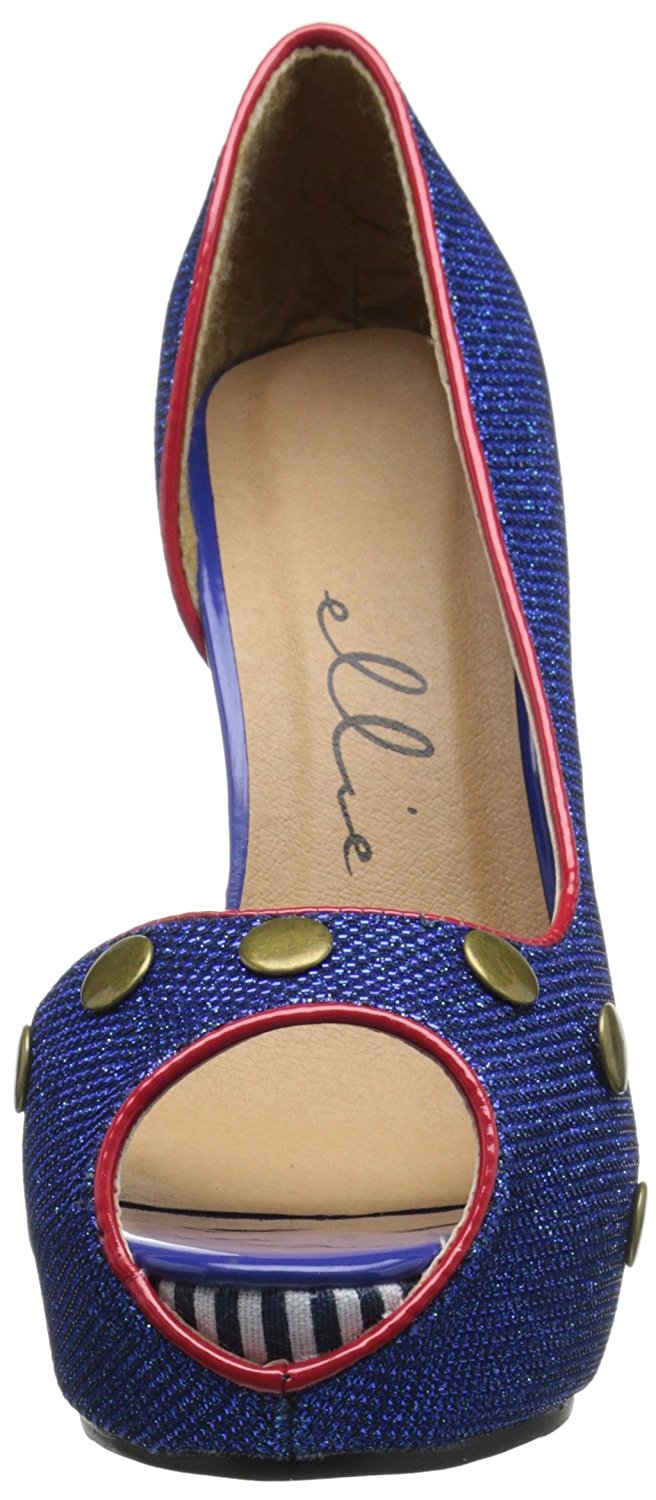 Ellie Shoes Womens Harbor Peep Toe Dorsay Pumps Walmart