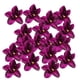 thumbnail image 1 of 20 Piezas Cabeza De Flor Cabezas Artificiales Para Diadema Decoración Ramo Vestido Sombreros Boda DIY Púrpura Macarena Cabeza de flor artificial, 1 of 8