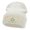 White, variant on Private Veteran Embroidered Long Knitted Beanie - Olive OSFM