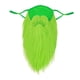 thumbnail image 1 of Máscara de barba falsa a prueba de polvo, accesorio decorativo para disfrazarse del Día de San Patricio verde fluorescente, 1 of 8