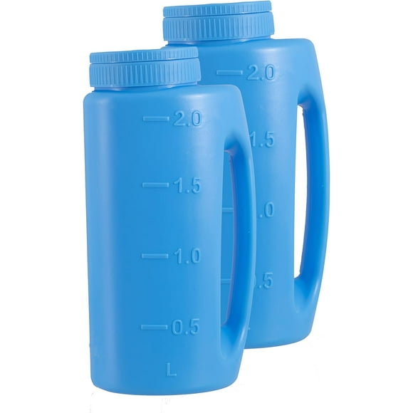 Superio Hand Spreader and Shaker for Seed, Salt, Ice Melter, Blue (2 Pack)