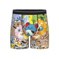 thumbnail image 1 of Goofa Pokemon Pattern Men's Performance Stretch Underwear, Athletic Long Leg Briefs，Moisture-Wicking, 1 of 7