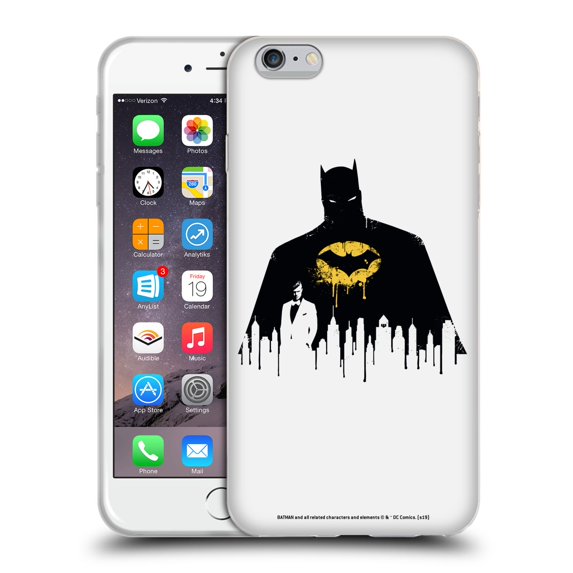Head Case Designs Officially Licensed Batman DC Comics Duality Alter Ego Cityscape 2 Soft Gel Case Compatible with Apple iPhone 6 Plus / iPhone 6s Plus