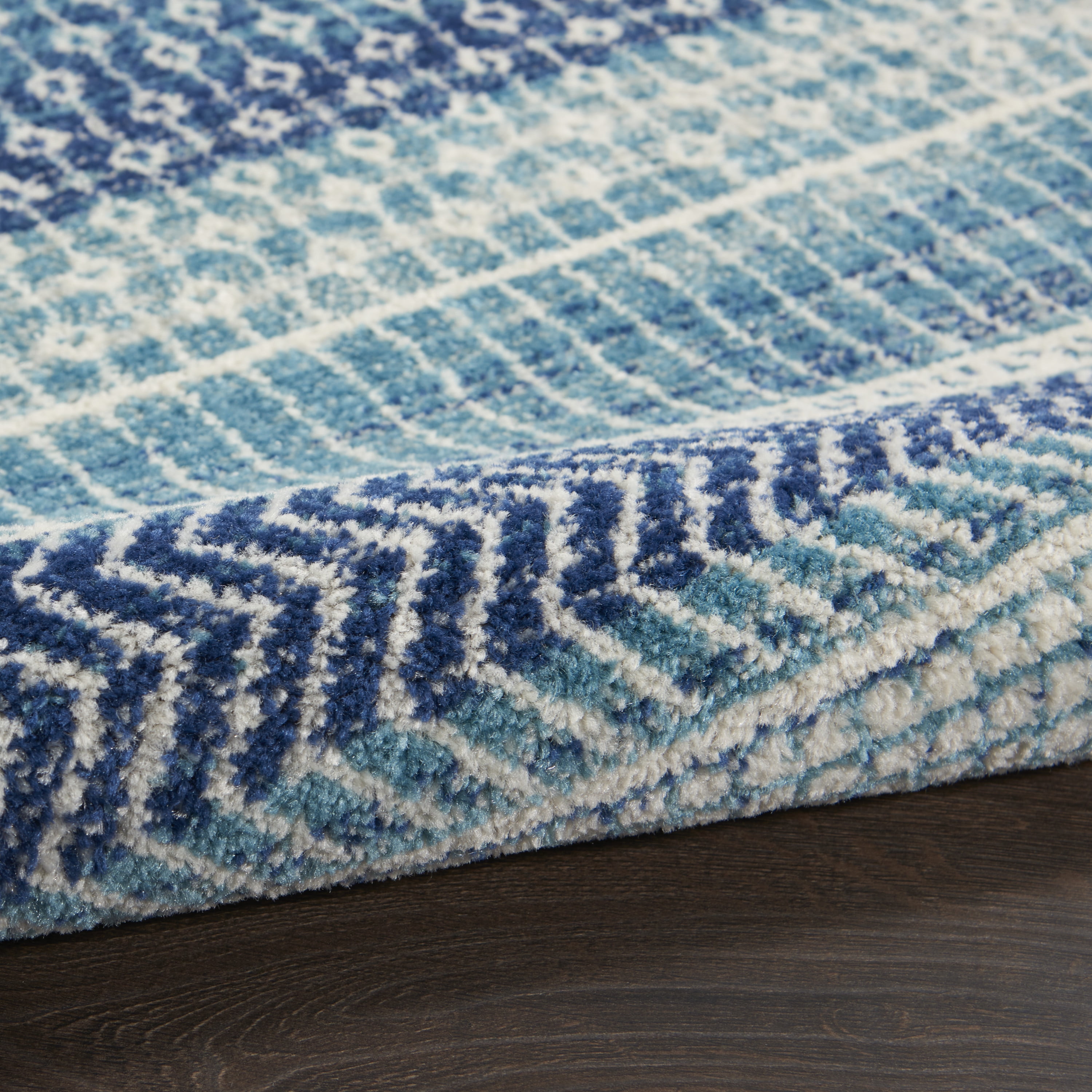 Nourison Passion Bohemian Navy Blue 8' x  10' Area Rug, (8x10)