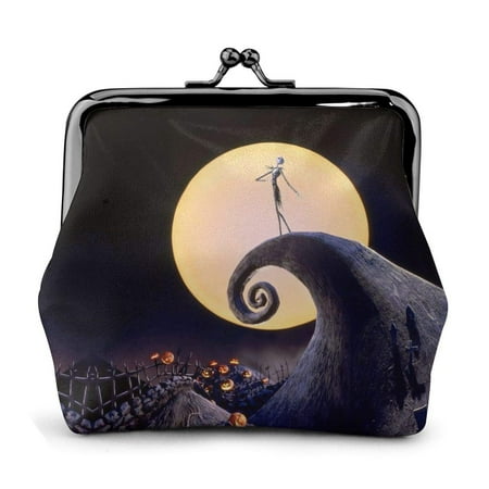Nightmare Before Christmas Fashion Women's Cute Leather Buckle Coin Purses For Halloween