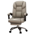 thumbnail image 3 of Wheel Back Cushion Office Chair Leather Lounge Executive Lazyboy Chair Retro Luxurious Sillon Reclinables Theater Furniture My Lux Decor Round, 3 of 23