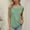 Green, variant on Summer Tops For Women Sevevn Ladies' Summer Solid Color Round Neck Camisole Sleeveless With Pleats On The Chest Dressy Tank Tops For Women