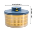 thumbnail image 2 of Lettuce Vegetable Dryer USB Rechargeable Quick Drying Lettuce Fruit With Bowl Dehydrator Sheets round Small Food Rack Air Fryer Oven Dry compatible with Machine for Food Fryer without Oil Humble, 2 of 3