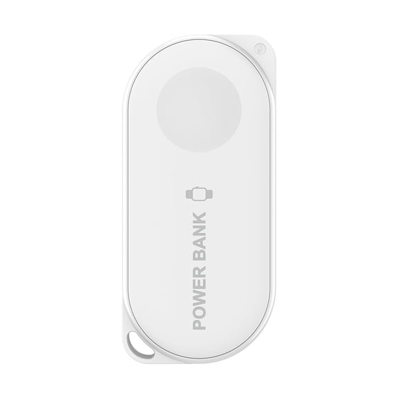 P1 Portable Watch Wireless Charger, 1200mAh Mini Power Bank, Magnetic Travel Charger —For Apple Watch Series 9/8/7/6/5/4/3/2/1/SE and Ultra 2/1 Series (White)