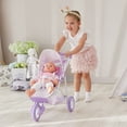 thumbnail image 3 of Olivia's Little World Doll Jogging-Style Stroller, Purple/Stars, 3 of 12