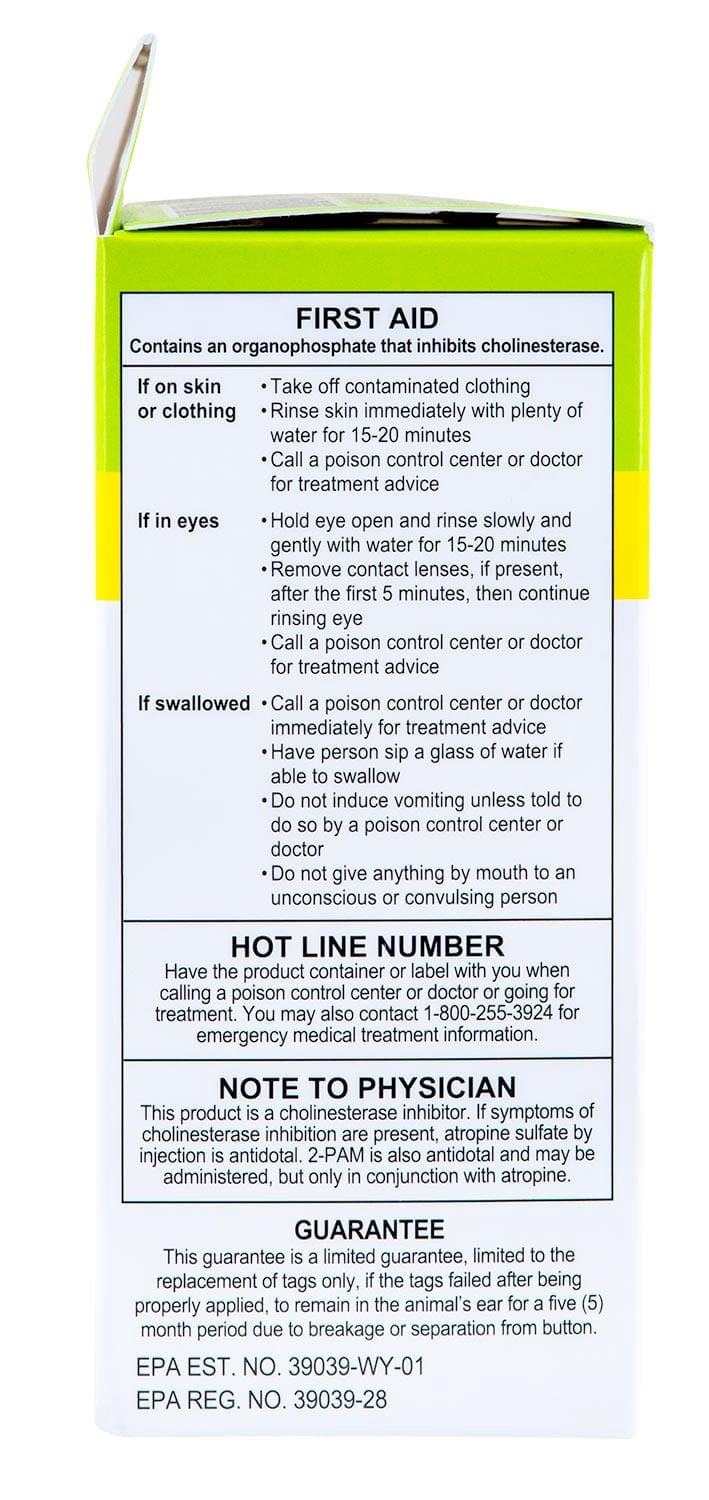 Y-Tex 21297070 MAX 40 Livestock Insecticide Ear Tag - Quantity 1