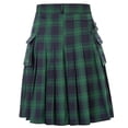 thumbnail image 4 of Miluxas Men's Skirt Shorts , Casual Skirt for Men, Adjustable Fit, Skirt Meet Almost for Any Occasion Green XXXXXL(XXXXXL), 4 of 9