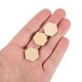 thumbnail image 6 of SOPOTUTU 100-Piece Light Brown Beech Wood Shapes for Crafts, Projects, and Home Decoration Ornaments, 6 of 8