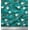 Teal Green, variant on Soimoi Crepe Silk Fabric Cup,Candies & Cupcake Food Print Sewing Fabric Yard 42 Inch Wide