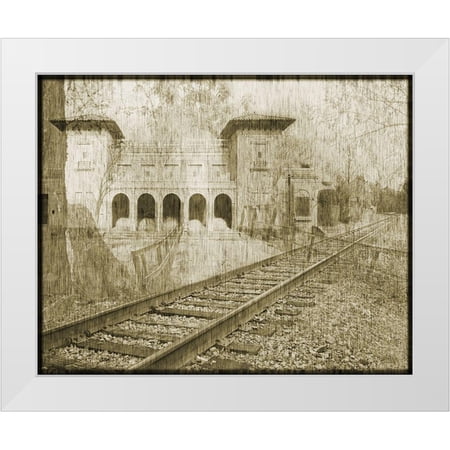 Bartola 18×15 White Modern Wood Framed Museum Art Print Titled – Back to the Future