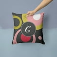 thumbnail image 2 of Carolines Treasures AM1001-CPW1414 Monogram - Retro in Black Decorative   Canvas Fabric Pillow AM1001 14Hx14W multicolor, 2 of 4