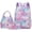 CI53_A, variant on Lumtrix Gradient Backpack 3pcs Set for Teens, Backpack with Lunch Tote & Pencil Case Set Lightweight Daypacks A