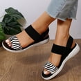 thumbnail image 7 of Lovskoo 2024 Women's Lightweight Walking Sandals Breathable Summer Ladies Shoes Cozy Platform Wedge Heel Open Toe Sandals Black, 7 of 7