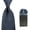 Dark Gray, variant on Men Satin Solid 8cm Wide Ties Neckties Pre-Folded Puff Hanky Pocket Square Set