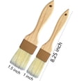 thumbnail image 3 of Pastry Basting Brush - Food Grade, No Shedding Natural Bristle, Heat Resistant Wooden Handle, Durable Kitchen Tool for Baking, Cooking, Butter, Egg Wash, Glazing, Oil, Sauce, 3 of 4
