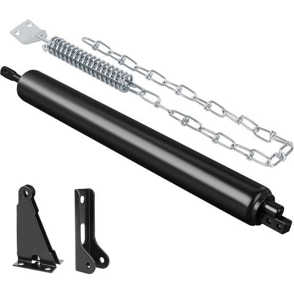 DAEX Heavy Duty Storm Door Closer with Safety Spring Chain, Black Compatible with Andersen, Emco and Larson