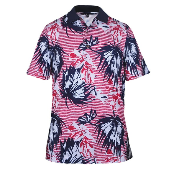 Monterey Club Men's Fairway Print Golf Polo Shirt #1698