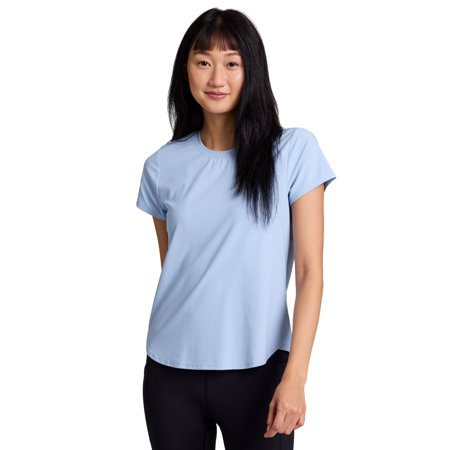 RBX Active Women's Super Soft Shadow Stripe Quick Drying Running Performance Tee