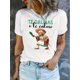 thumbnail image 1 of Camiseta De Mujer Verano Casual Mujer Básica Camiseta Para Deportes Callejeros PlayaCreative English Design for Ladies, Featuring a Stylish Round-Neck Short-Sleeve T-Shirt with a Simple And Casual S, 1 of 6