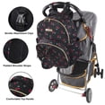 thumbnail image 3 of Baby Essentials Diaper Bag Backpack for Newborns, Infants, Toddlers (Matching Changing Pad, Pacifier Pouch, Insulated Bottle Pockets, Stroller Straps) Black & Cherries Print, 3 of 8