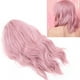thumbnail image 1 of Peluca rizada corta rosa EOTVIA estilo Bobo, 1 of 6
