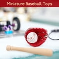 thumbnail image 2 of Shisuyan Mini Jeu de Baseball Mini Batte de Baseball Gant Kit Rouge 1 Ensemble 2.95x0.39x0.39 Po, 2 of 8