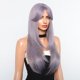 thumbnail image 3 of Peluca de pelo largo y liso en capas con flecos realista de moda para mujer, 3 of 6