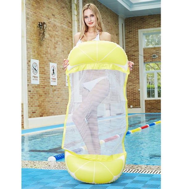 Tumbona flotante Colchón de aire de natación plegable Accesorios ergonómicos para piscinas