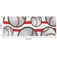 thumbnail image 7 of Red and White Striped Baseballs Pattern Kitchen Rug Mat,Kitchen Runner Rugs Non Skid Washable,Decorative Kitchen Floor Mats for Kitchen,Sink,Laundry,17"x47.2", 7 of 7