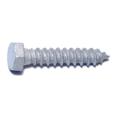 

3/8 x 2 Hot Dip Galvanized Steel Hex Head Lag Screws HLSHS-393