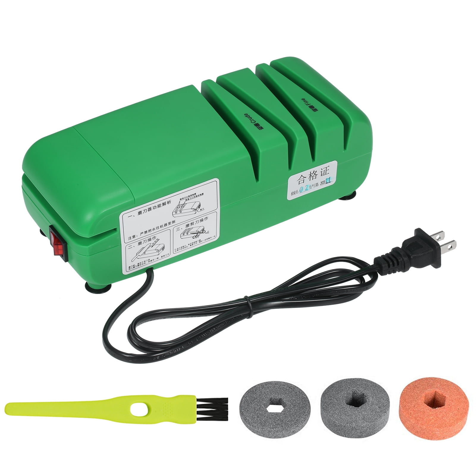 Homgeek Professional Electric Sharpener for Straight Serrated Knives and Kitchen Shears with 3