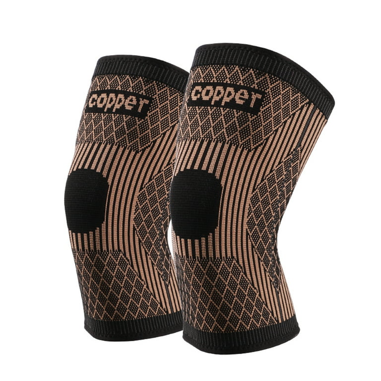 Doolland Copper Knee Sleeves (Pair), Professional Knee Brace with Copper  Ions Infused Fiber Technology, for Knee Pain, Sports, Workout, Arthritis,  ACL, Joint Pain Relief 