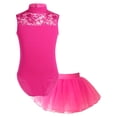 thumbnail image 1 of Ocealan Robe de Danse Ballet Sans Manches pour Filles, Tenue de Danseuse Classique avec Jupe Tutu Rose C L, 1 of 7
