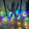 thumbnail image 5 of LED Neon Letter Lights, Light Up LED Letters Lights Light Up Marquee Letters Lights Letters Neon Signs Battery USB Multicolor, 5 of 6