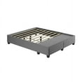 thumbnail image 3 of Skyline Decor Upholstered Linen Platform Storage Bed, GRAY, 3 of 5