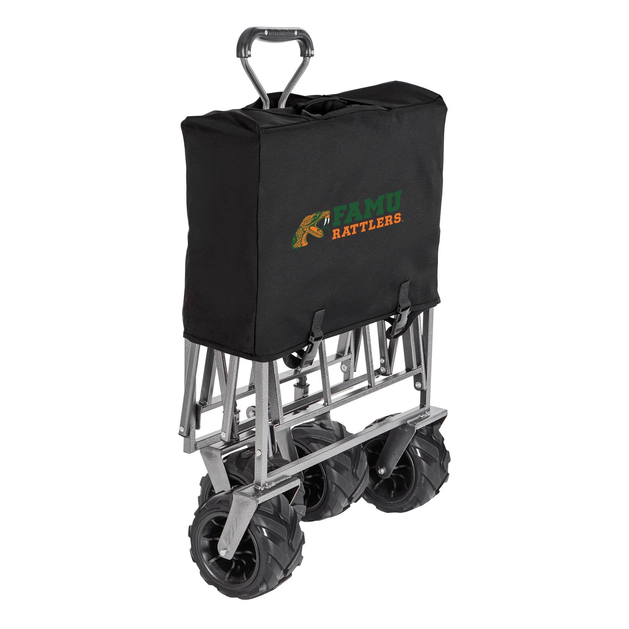 Smart Design Collegiate Heavy Duty Sports Wagon- Florida A&m Rattlers