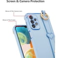 thumbnail image 4 of for Samsung Galaxy A23 4G/5G Case with Wristband Kickstand Plating Case Cover Slim Glossy Bling Phone Case Soft TPU Shockproof Bumper Case Luxury Electroplated Case,Blue, 4 of 12