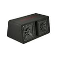 thumbnail image 2 of Kicker 45DL7R122 Dual 12" L7R 2-Ohm Loaded Vented Enclosure - w/ CXA1200.1 Amp, Wiring Kit Bundle, 2 of 8